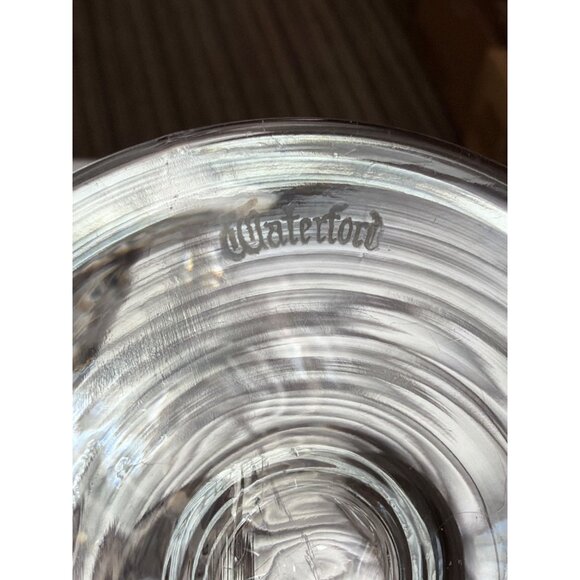 Set of 2 Waterford Crystal ALANA 7" Large Wine Glasses Gothic Mark Vintage - Picture 10 of 11
